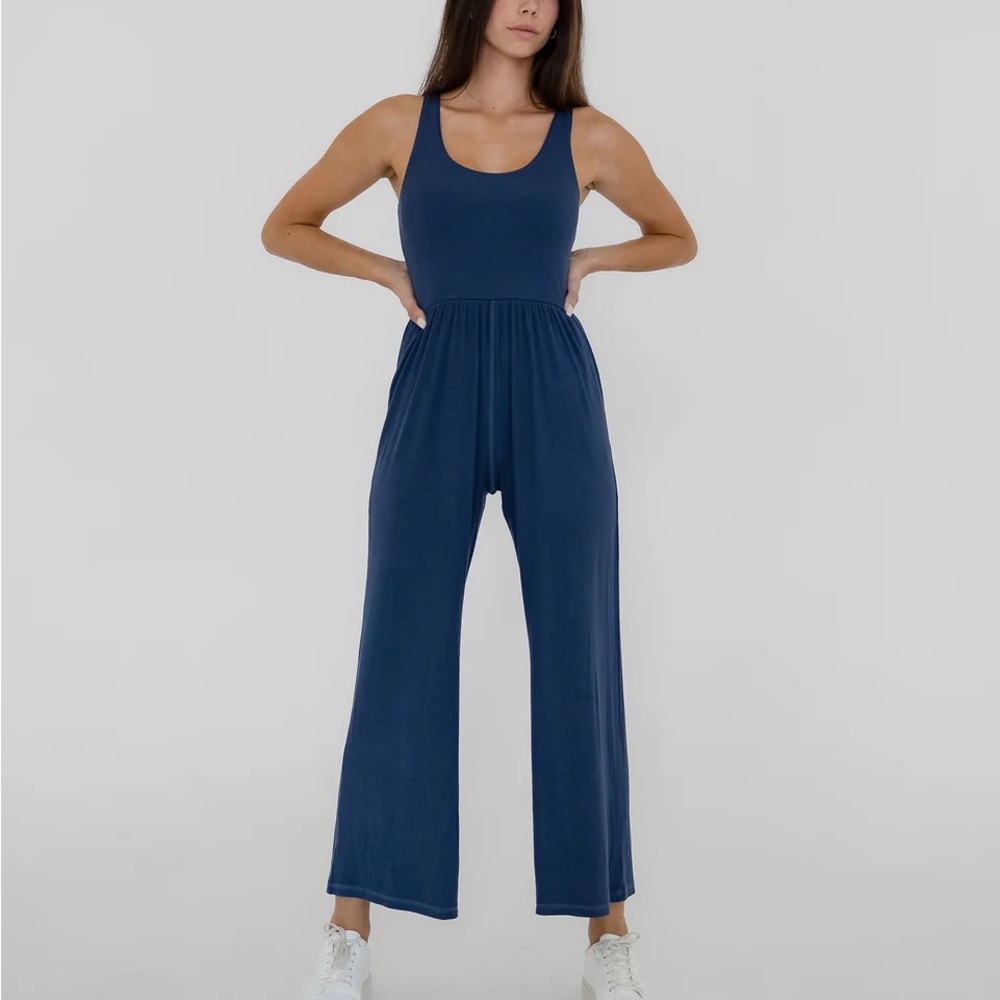 Imbodhi Hana Jumpsuit Ribbed Indigo Size M